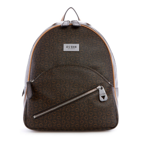 Mochila Guess Café para Mujer con Monograma Original