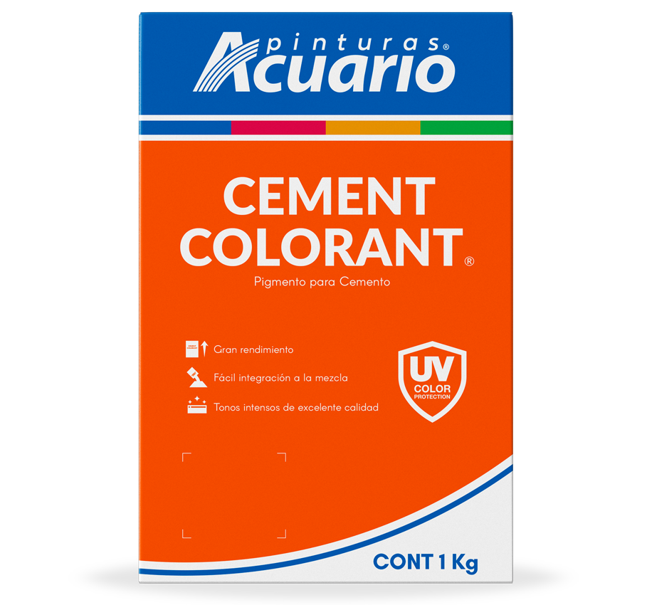 Color Para Cemento Rojo Granada 1kg Acuario CA93810