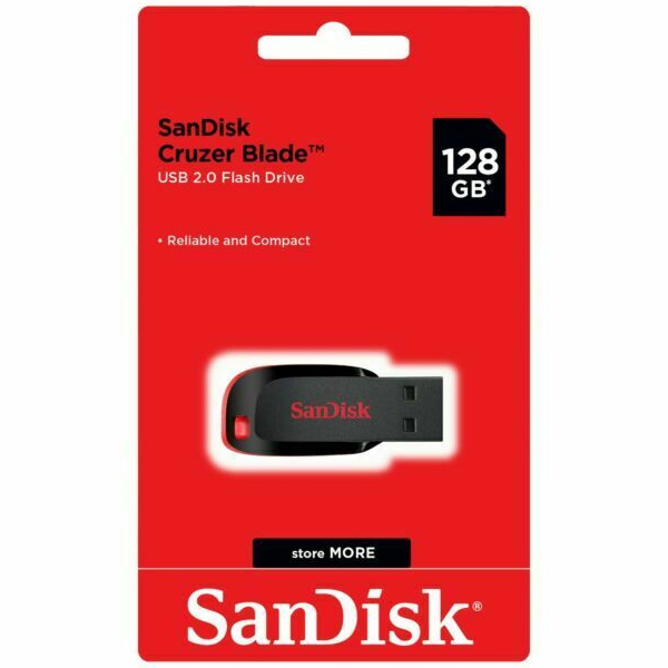 Memoria USB 128GB SANDISK Plastica USB 2.0 SDCZ50-128G-B35