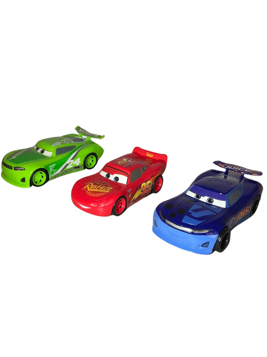 Set Carritos Fricción Cars 3 Vehículos
