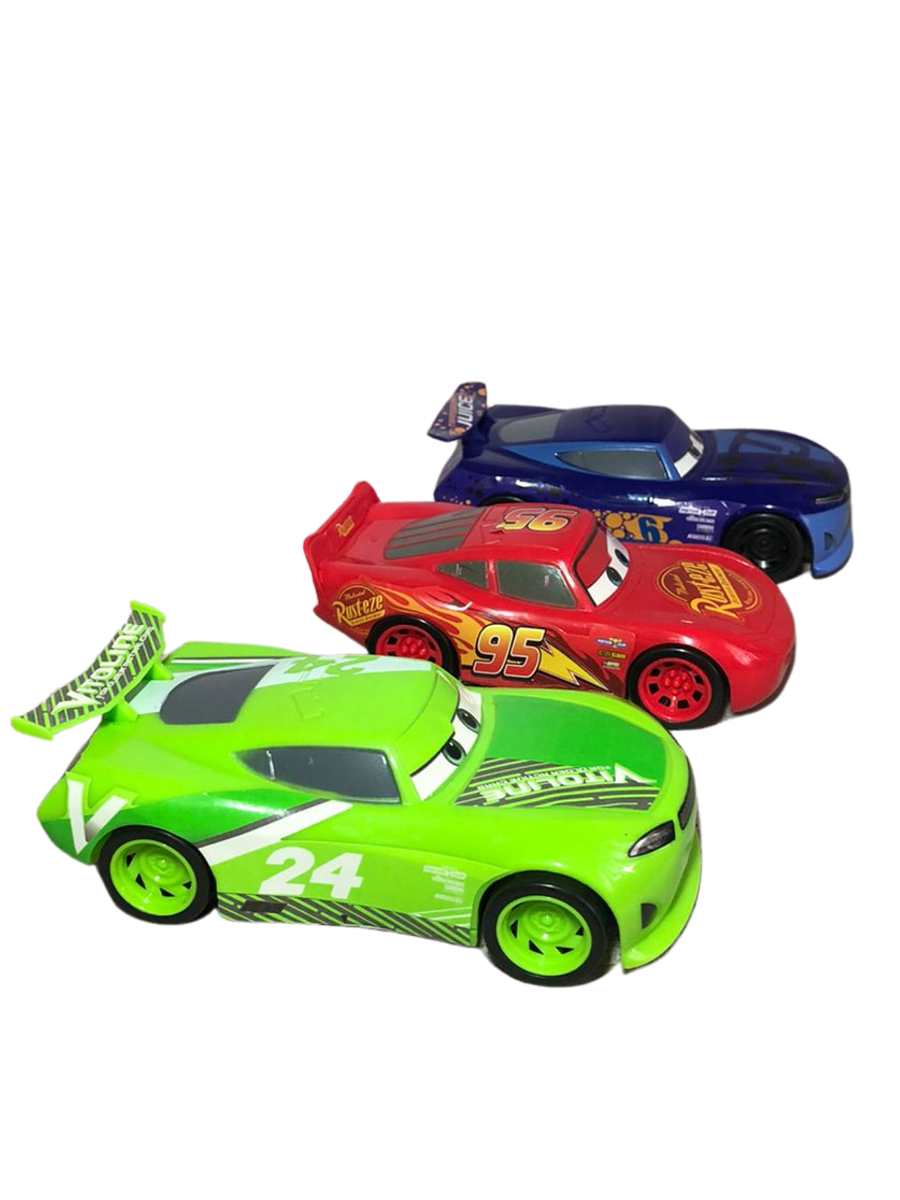 Set Carritos Fricción Cars 3 Vehículos