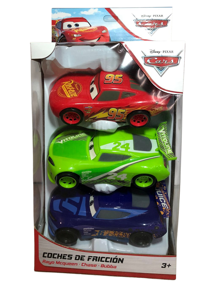 Set Carritos Fricción Cars 3 Vehículos