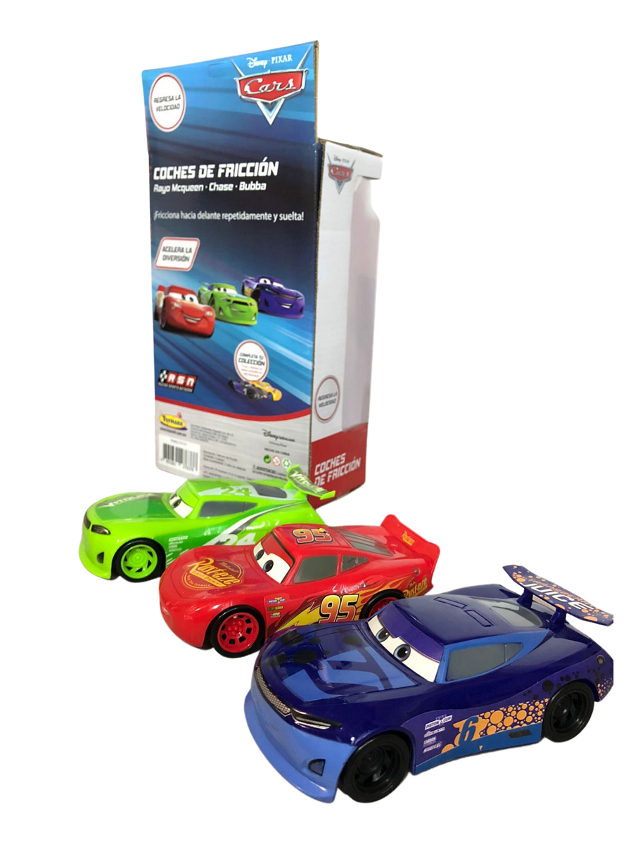 Set Carritos Fricción Cars 3 Vehículos