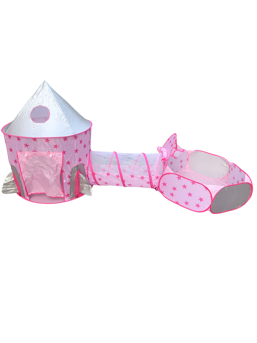 Casita De Campaña + Tobogán + Alberca De Pelotas Para Niña