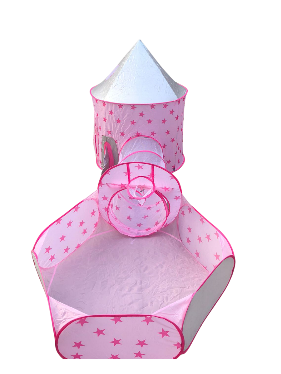 Casita De Campaña + Tobogán + Alberca De Pelotas Para Niña