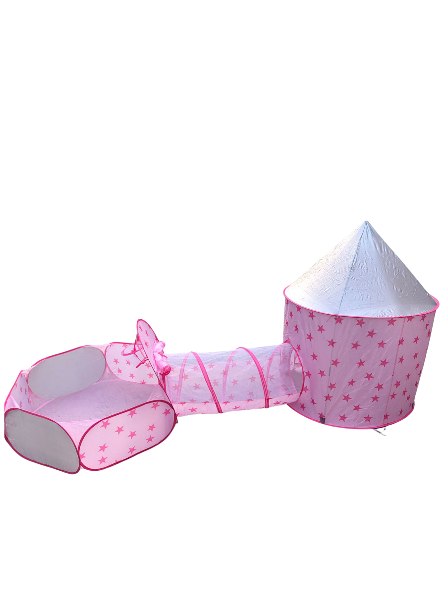 Casita De Campaña + Tobogán + Alberca De Pelotas Para Niña