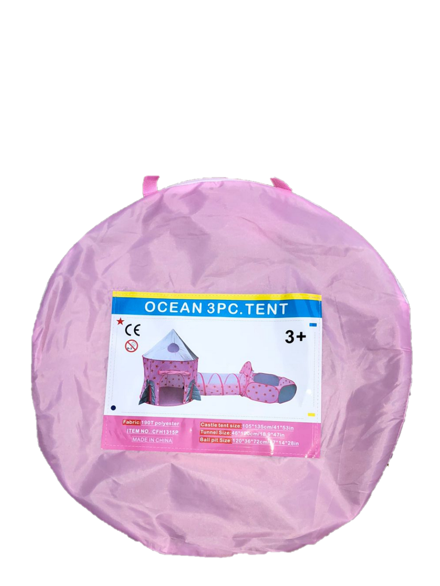 Casita De Campaña + Tobogán + Alberca De Pelotas Para Niña