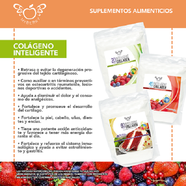 COLAGENO 40 Y MAS FRUTOS ROJOS BY MCBERRY