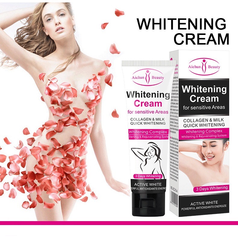 Crema blanqueadora natural para áreas sensibles.