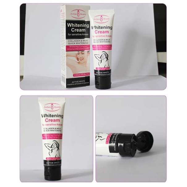 Crema blanqueadora natural para áreas sensibles.