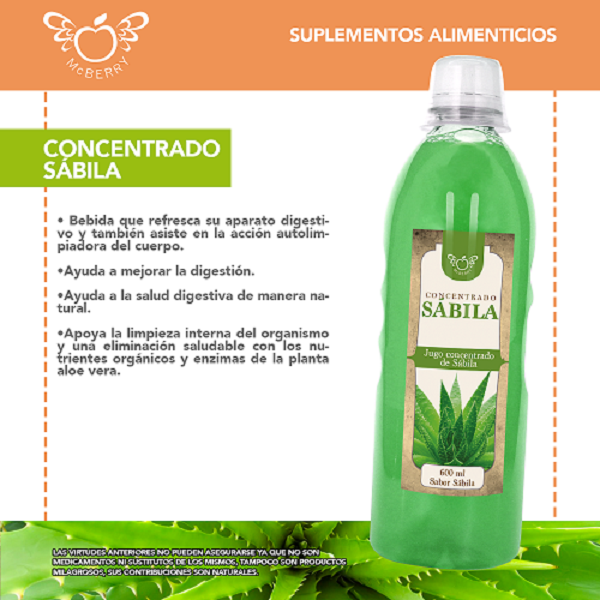 JUGO CONCENTRADO DE SABILA BY MCBERRY