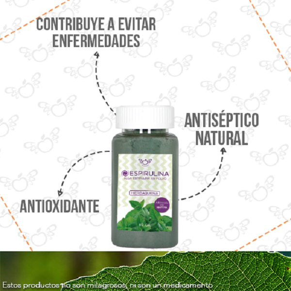 ALGA ESPIRULINA EN POLVO BY MCBERRY