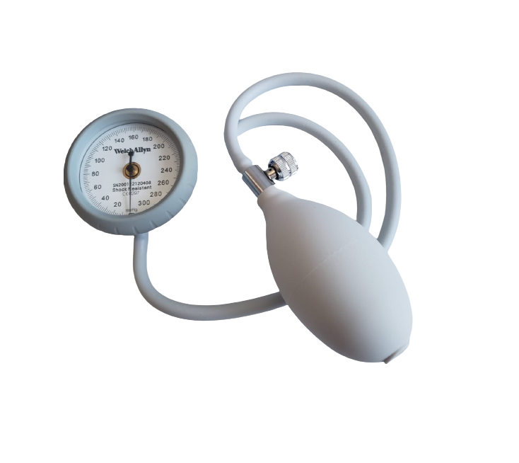 Baumanómetro aneroide Durashock, 4 brazaletes Welch Allyn