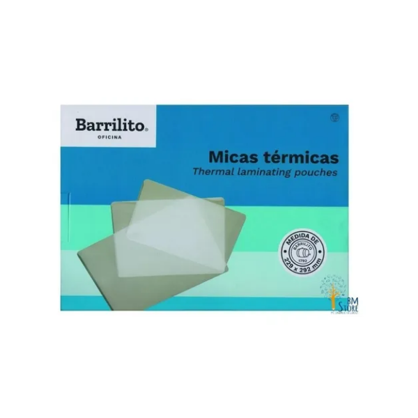 50 Micas Termicas Barrilito 8 Milesimas Tamaño Carta 