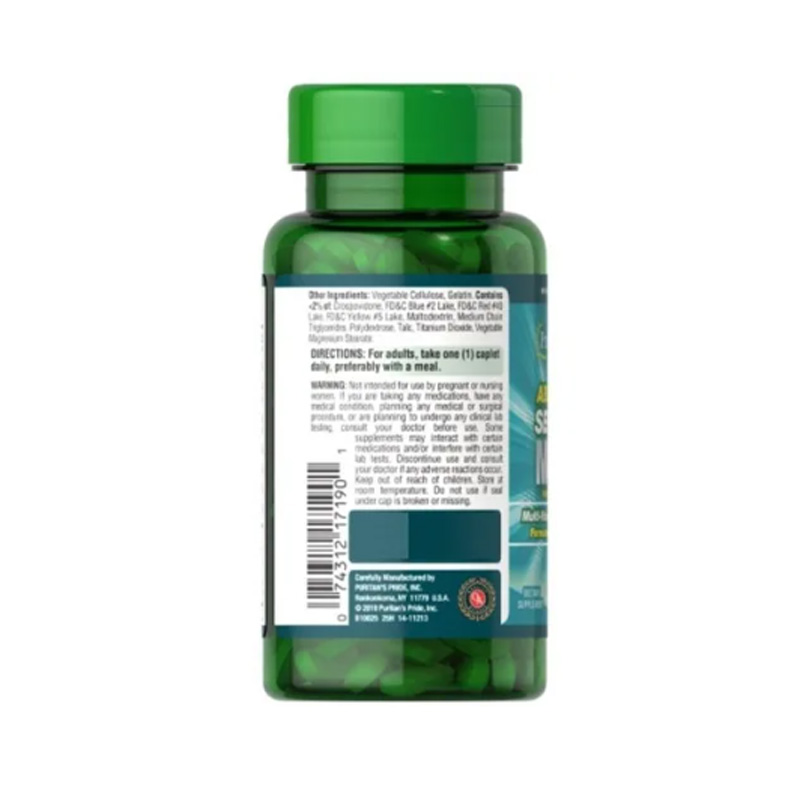 Multivitamínico Abc Plus Hombres 50+ Vitaminas A, C, E+ Zinc Puritan's Pride 