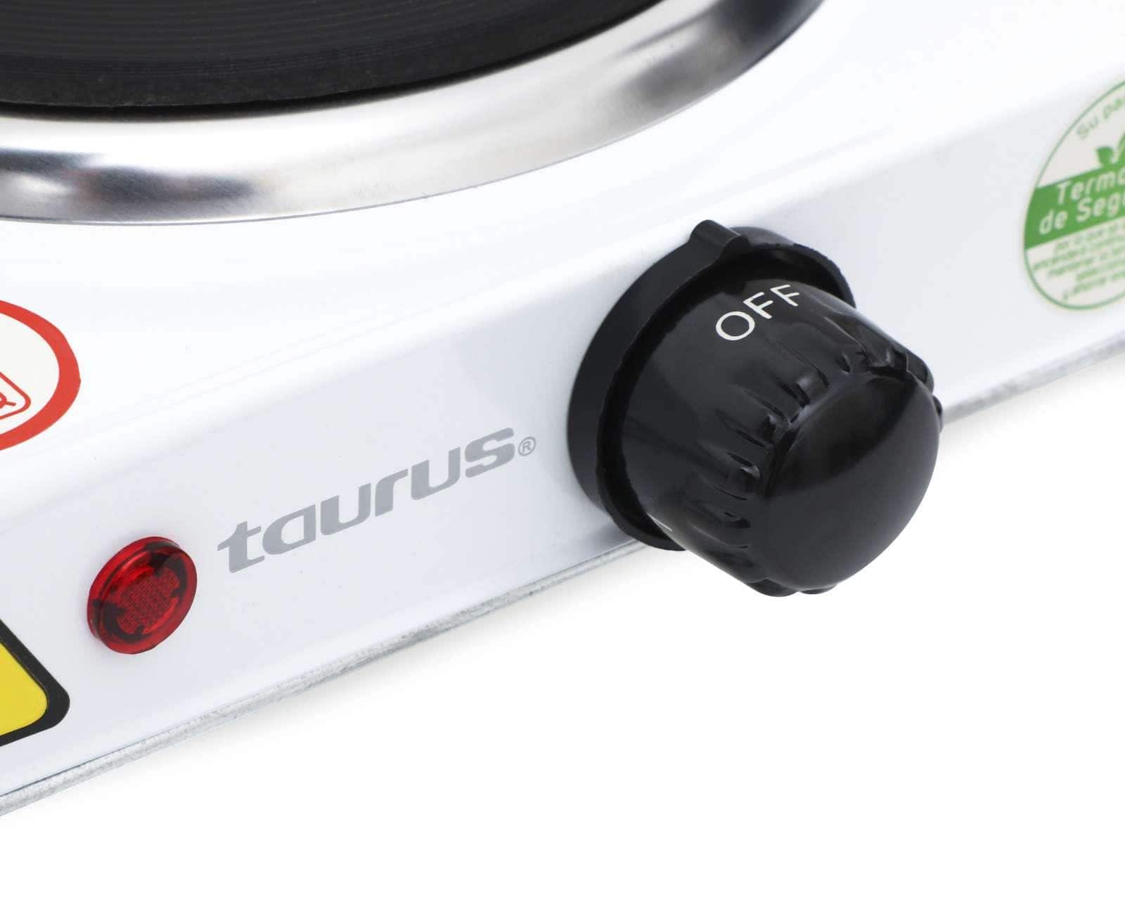 Parrilla electrica portátil con termostato y disco de acero 5 temp taurus