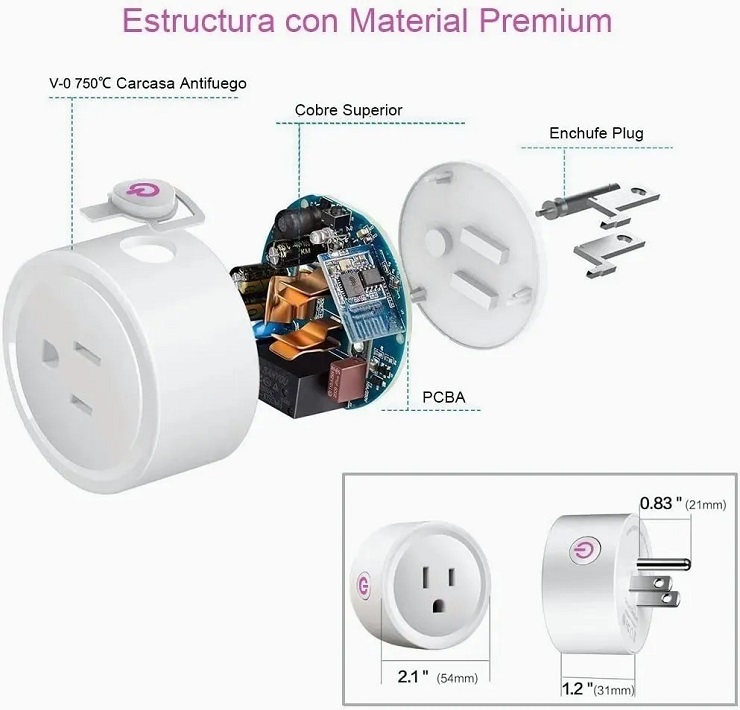 Enchufe Inteligente Wifi Smart Plug Con App