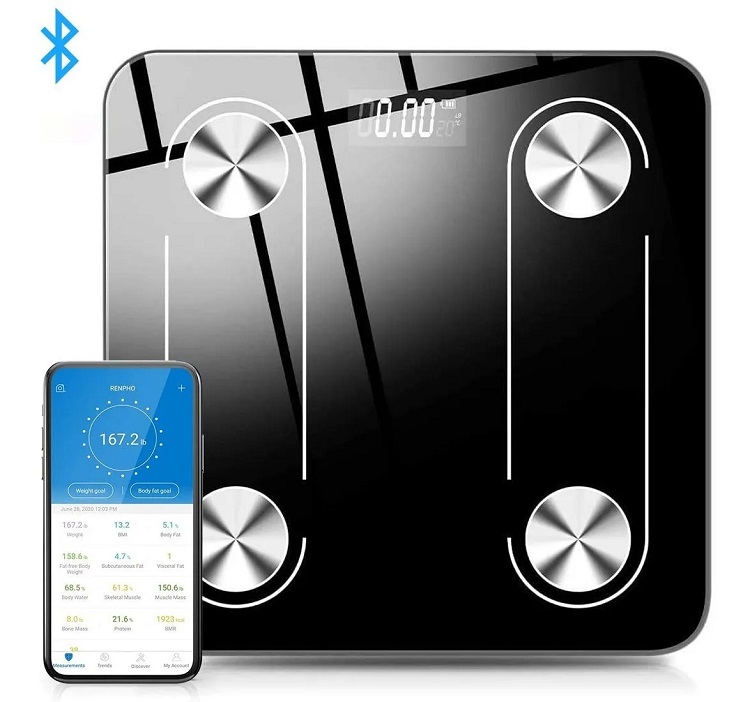Escala De Grasa Corporal Digital Inteligente Bluetooth 4.0