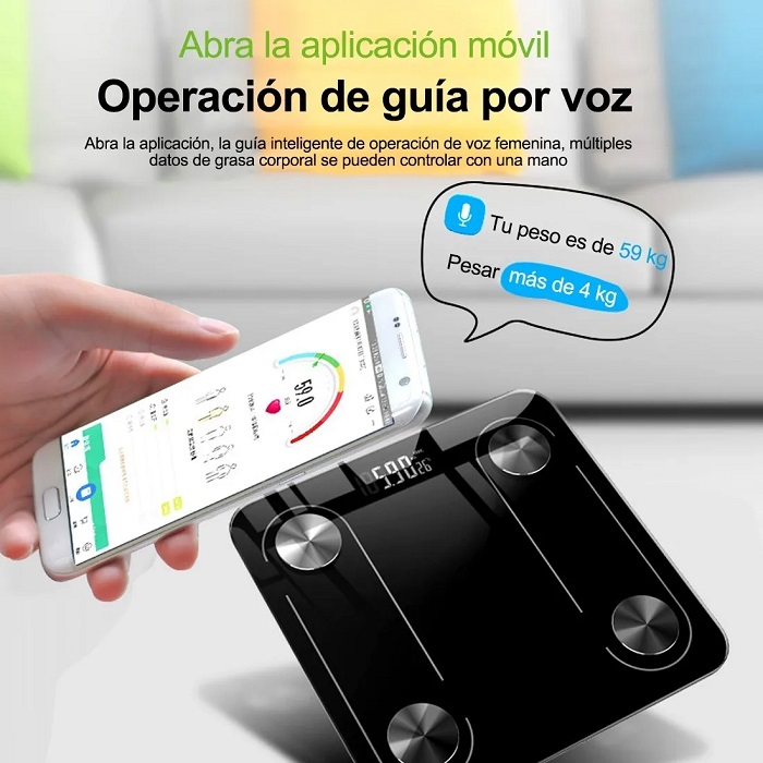Escala De Grasa Corporal Digital Inteligente Bluetooth 4.0