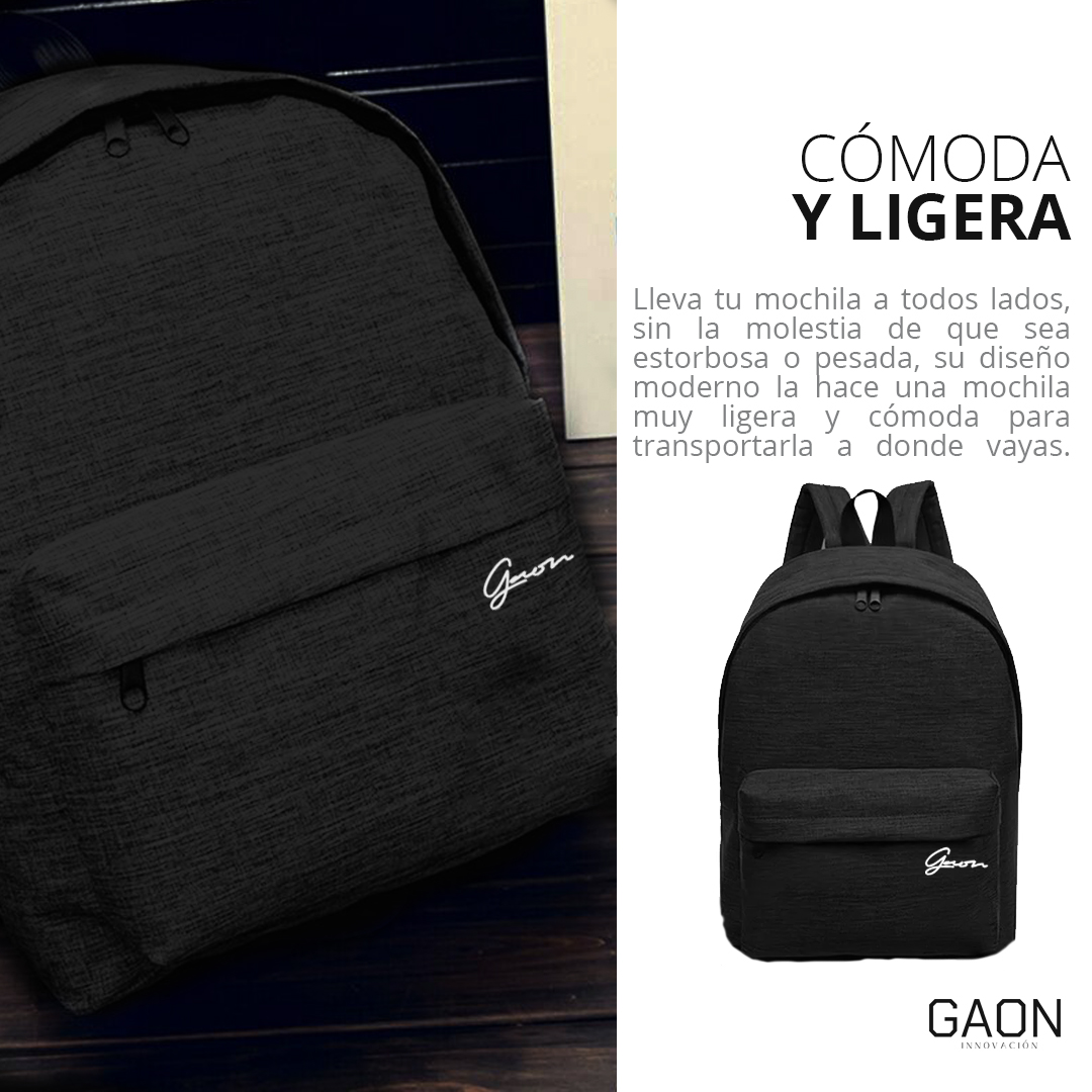 Mochila Negra Antirrobos Para Laptop Backpack Cargador Usb