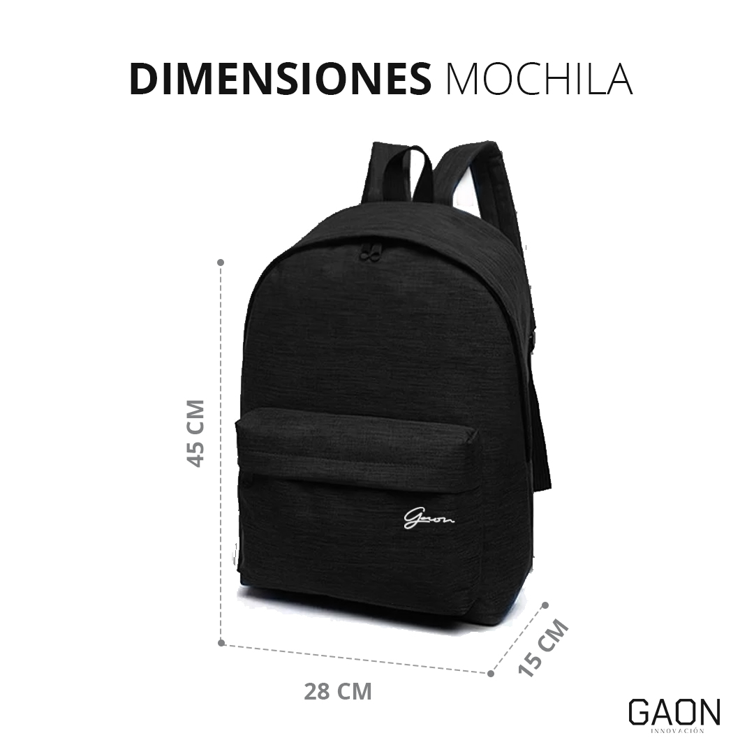 Mochila Negra Antirrobos Para Laptop Backpack Cargador Usb