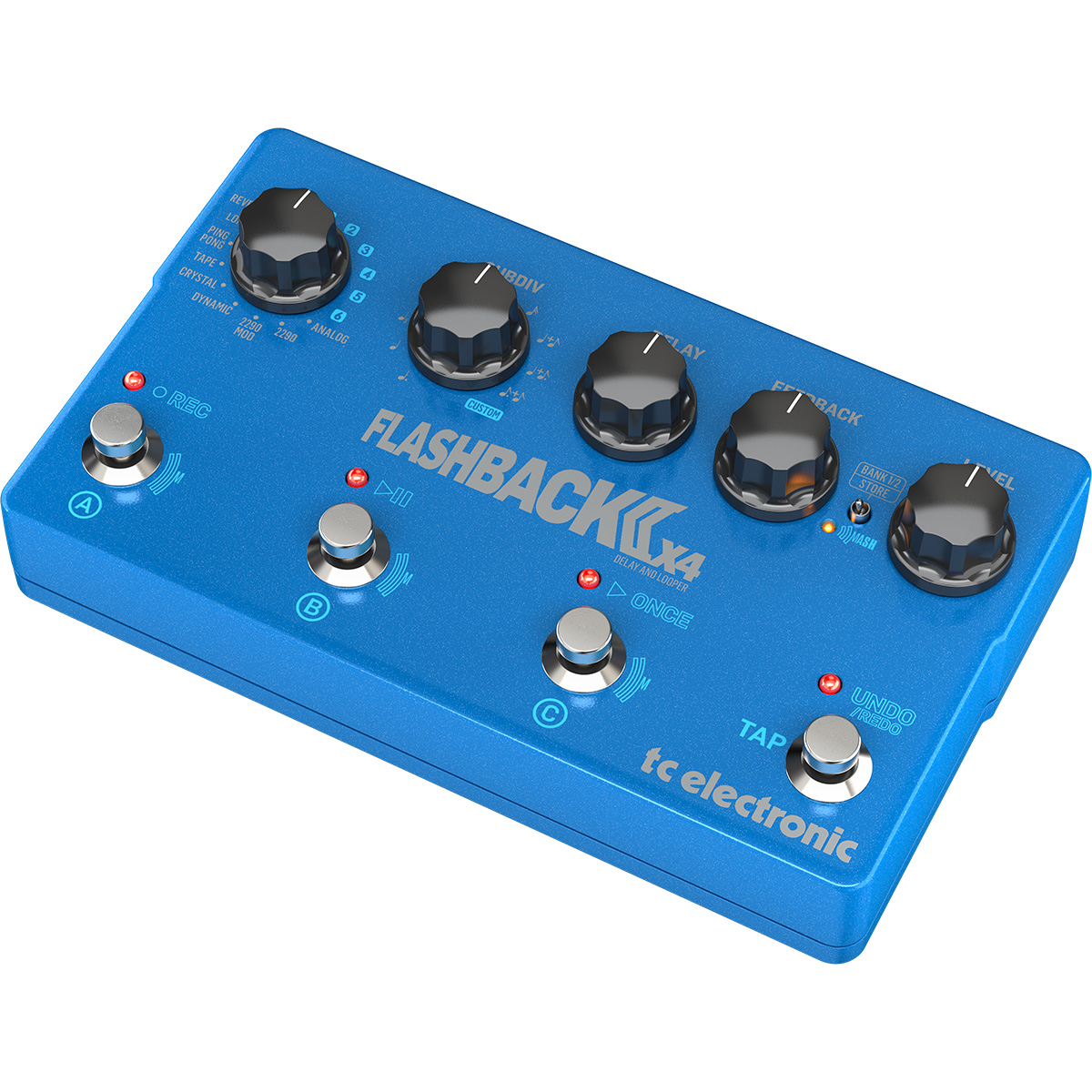 Pedal TC Electronic Para Guitarra Modelo FLASHBACK 2 X4 DELAY