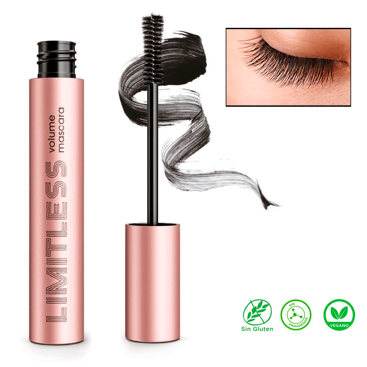 Mascara De Pestañas Farmasi Sin Limites Volumen Impactante