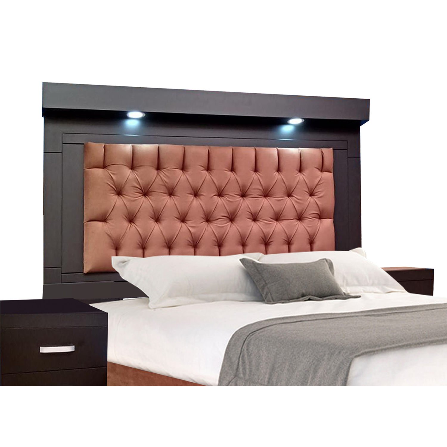 Cabecera reinicia 21 muebles con iluminación led Monaco.