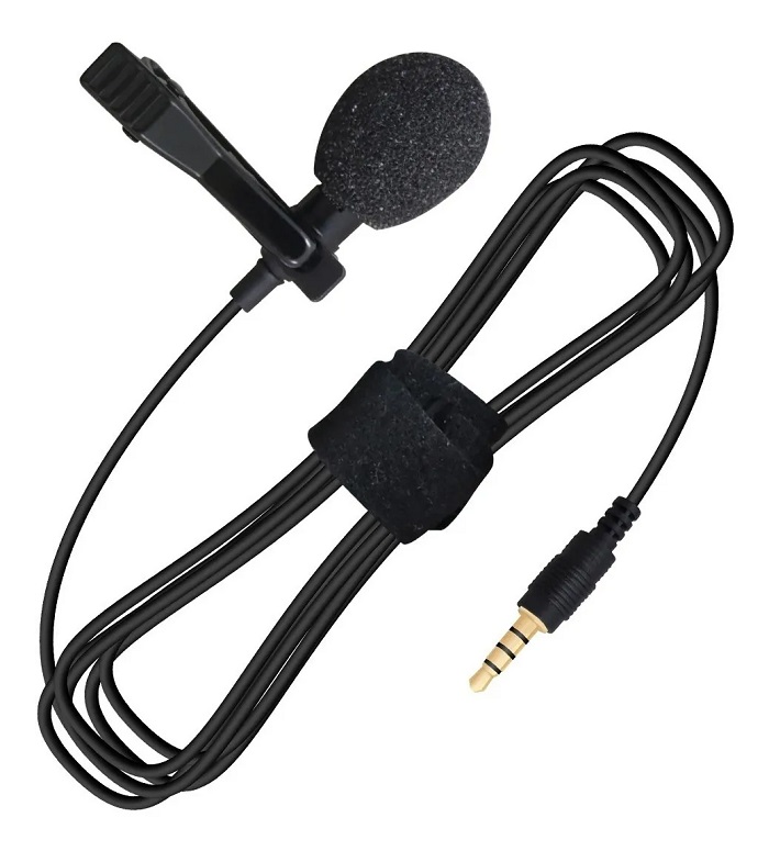 Microfono Solapa Clip Lavalier 3.5mm Grabacion Celular Pc