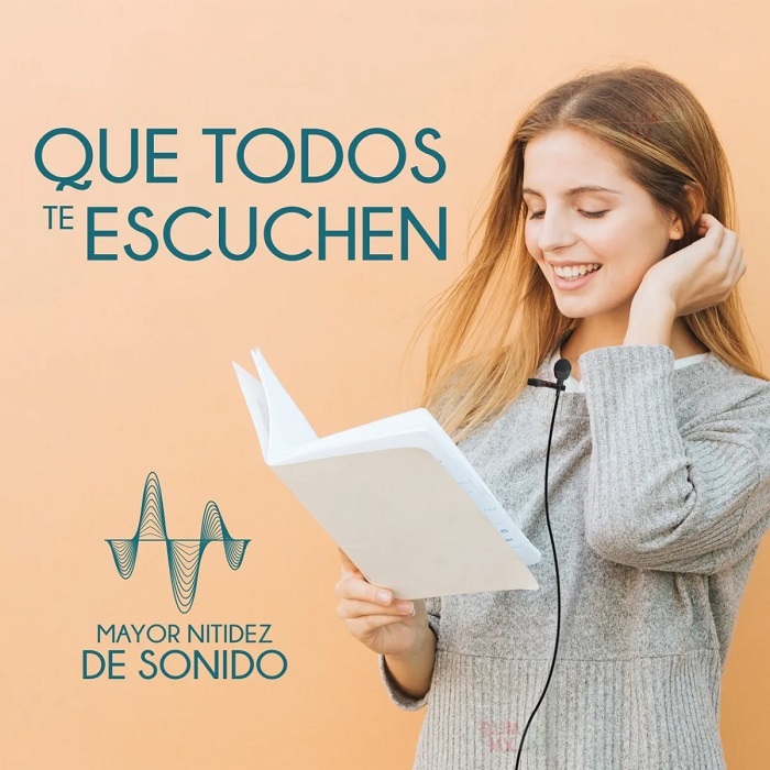 Microfono Solapa Clip Lavalier 3.5mm Grabacion Celular Pc