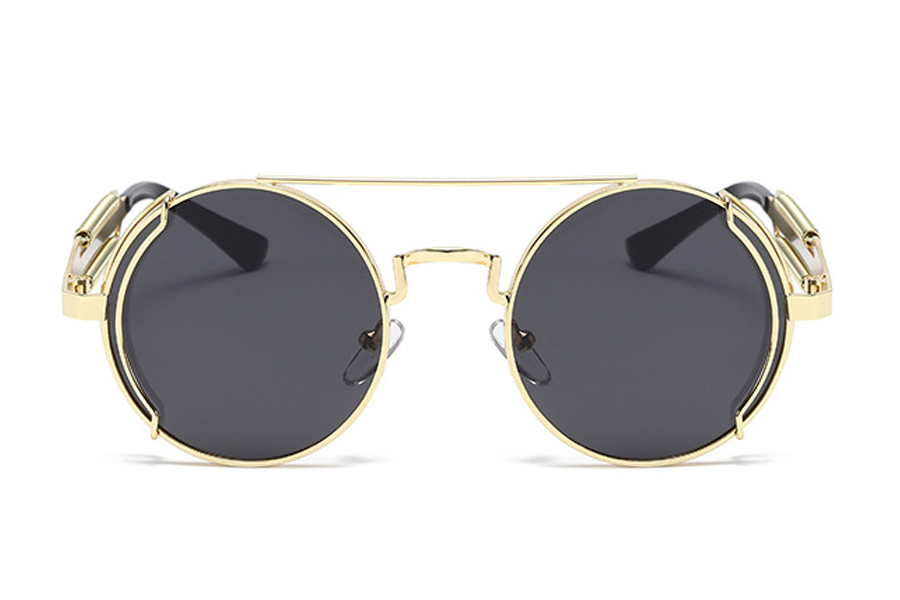 Lentes de Sol Luxury Gafas Steampunk Redondas Unisex con Filtro UV ENKY  