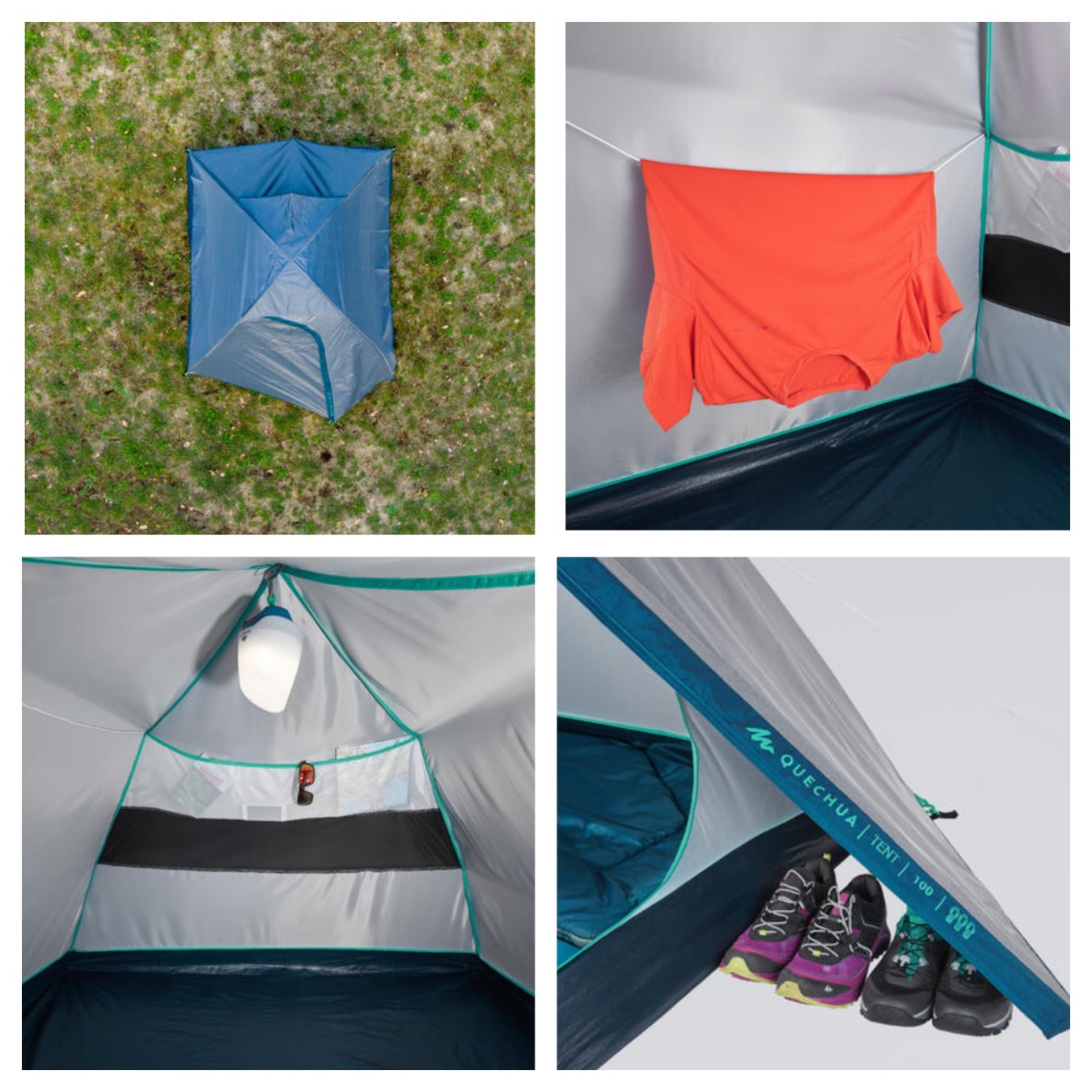 Casa de Campaña de 3 personas Quechua camping, impermeable  