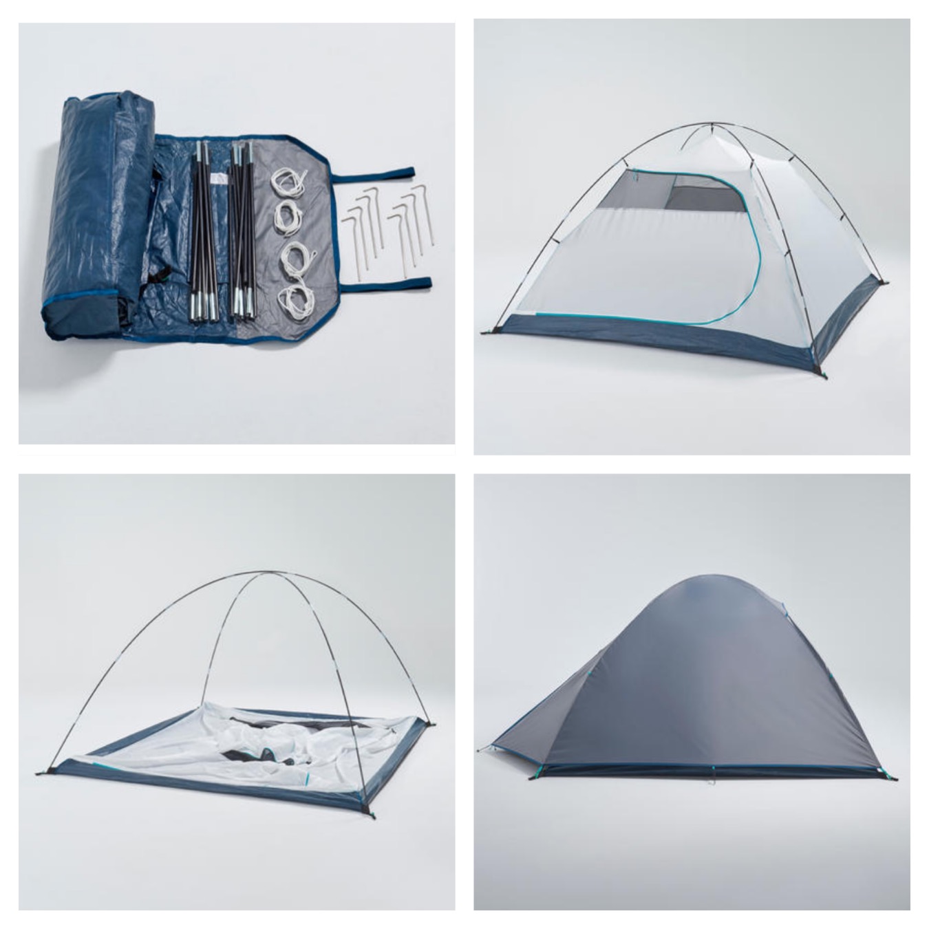 Casa de Campaña de 3 personas Quechua camping, impermeable  