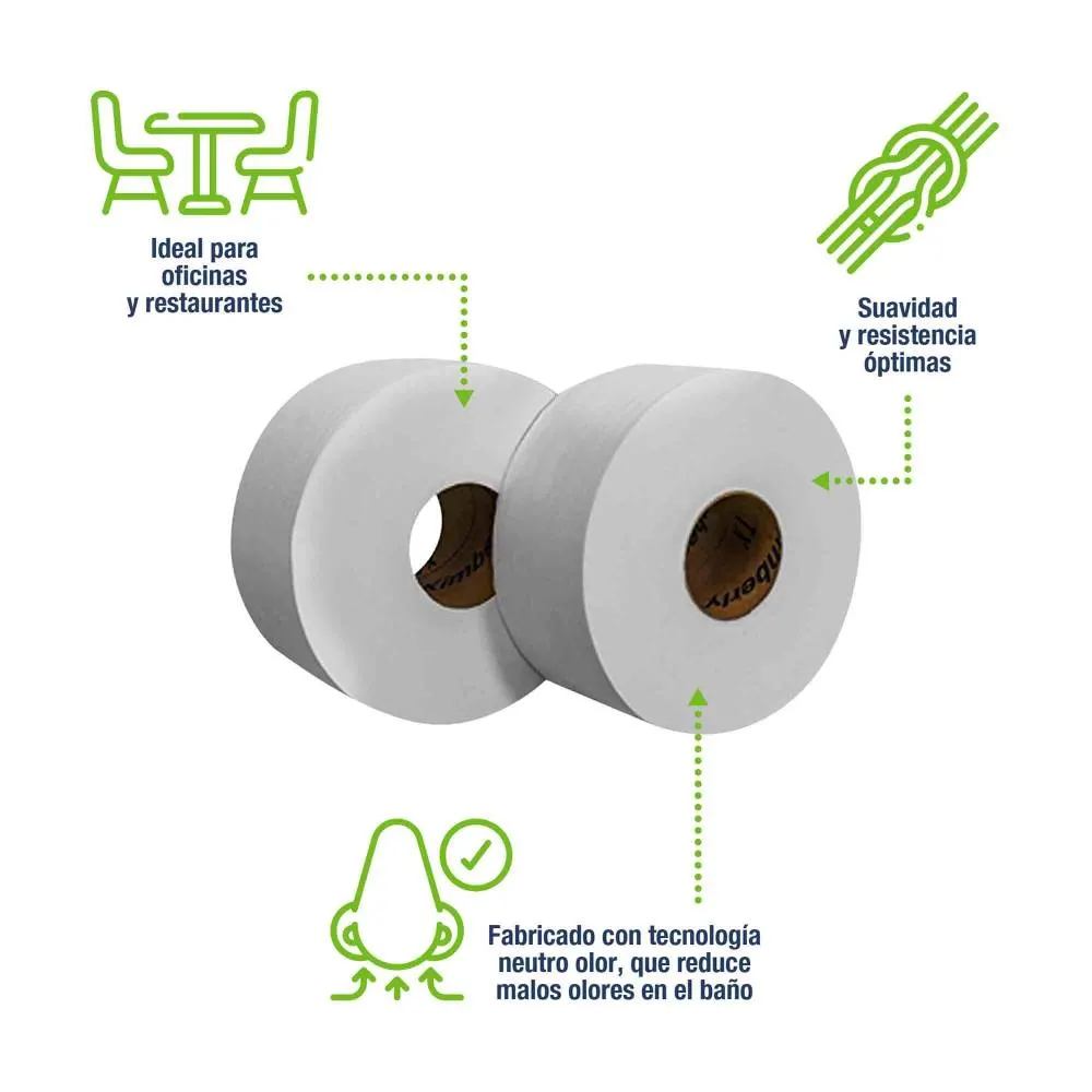 Papel Higiénico Kimberly-Clark Pétalo 6 Rollos de 250 m c/u