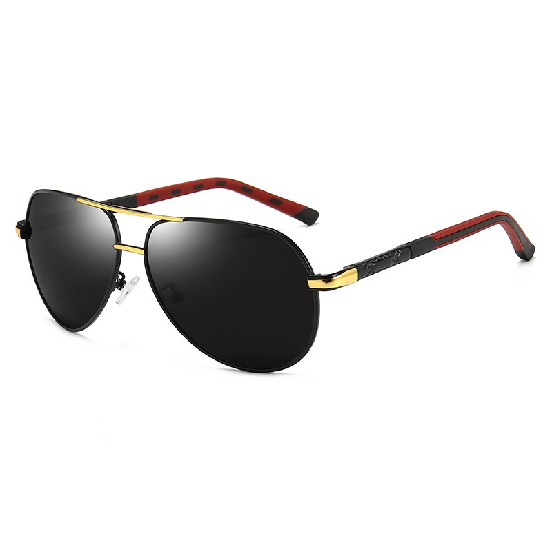 Lentes De Sol Estilo Aviador Gota Grande DORADO Unisex Polarizado Uv400 ENKY