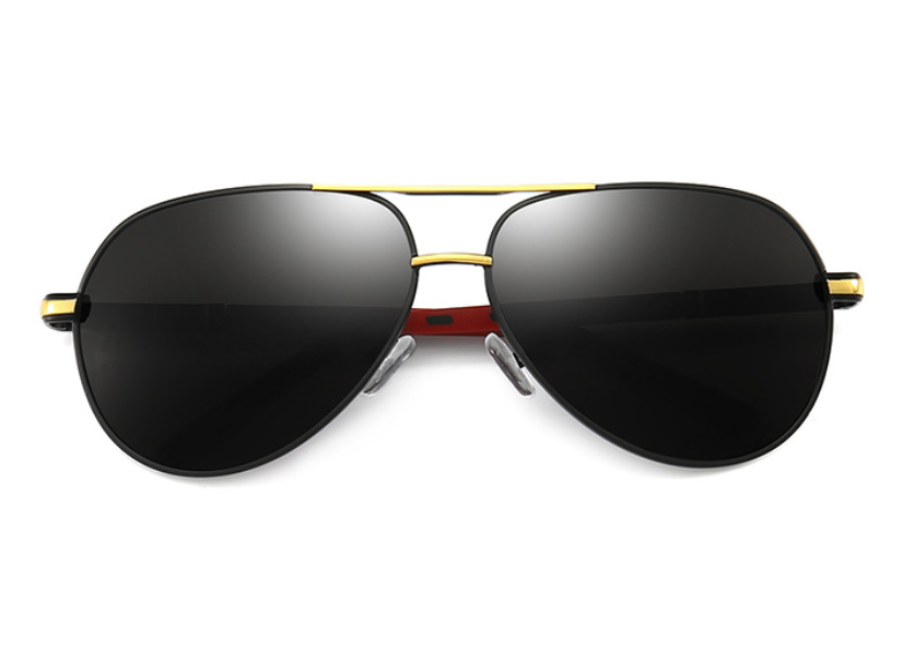 Lentes De Sol Estilo Aviador Gota Grande DORADO Unisex Polarizado Uv400 ENKY