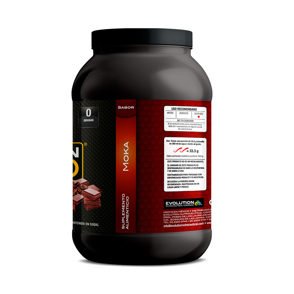 Proteína Evolution de Suero de Leche Wp100 Whey Protein 800 g Sabor Moka