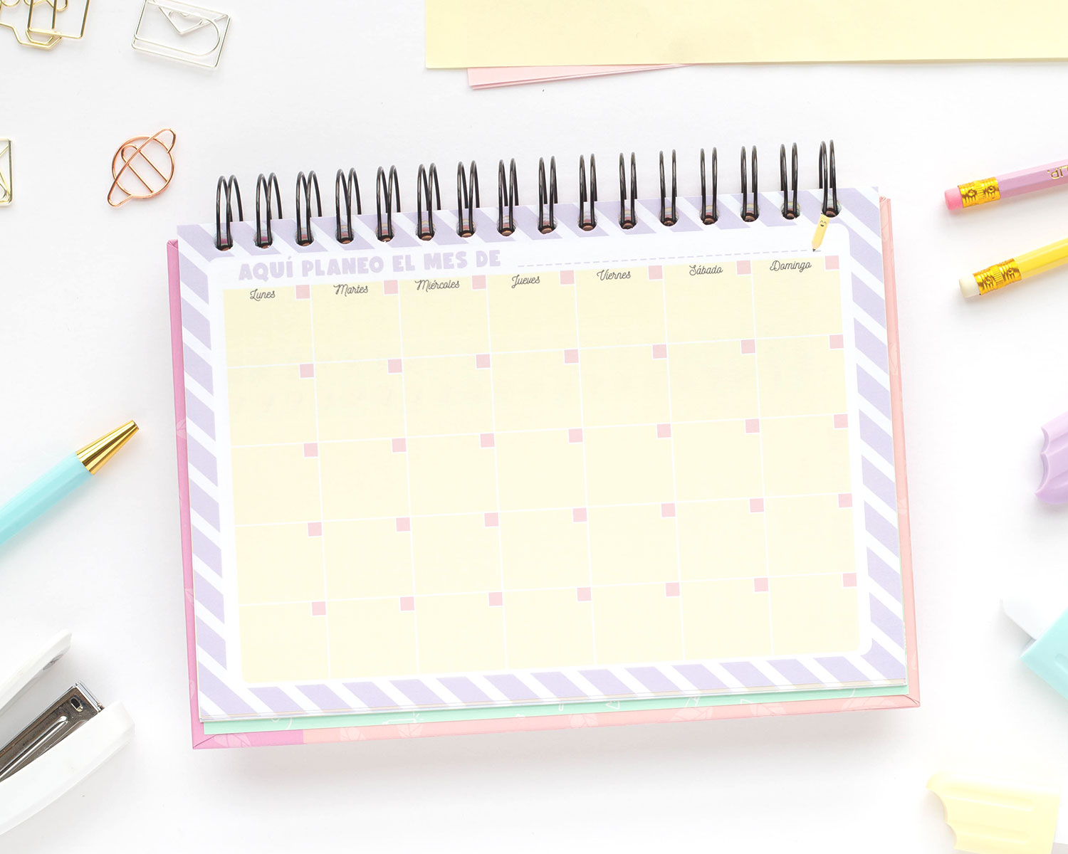 Agenda Semanal The Yellow Clip Pasta Dura