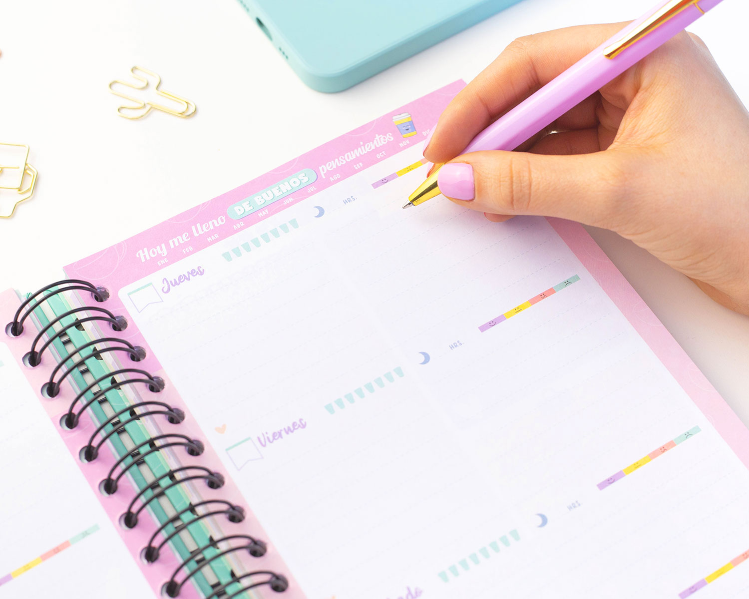 Agenda Semanal The Yellow Clip Pasta Dura