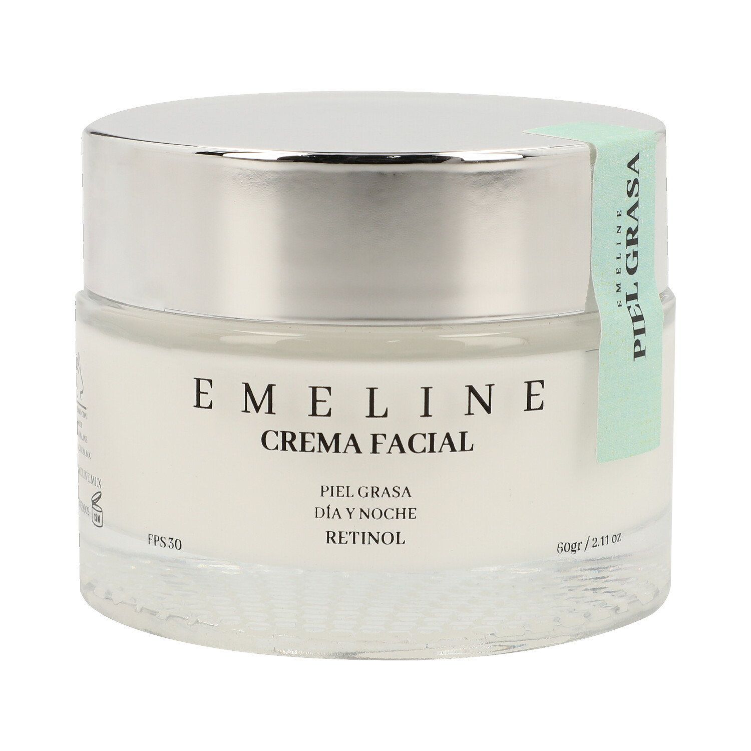 Crema Facial EMELINE para Piel Grasa día/noche con FPS 30