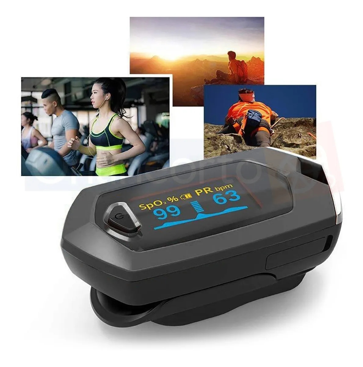 Oxímetro Digital Pulso Dedo Mediglob Ng100 Recargable Usb