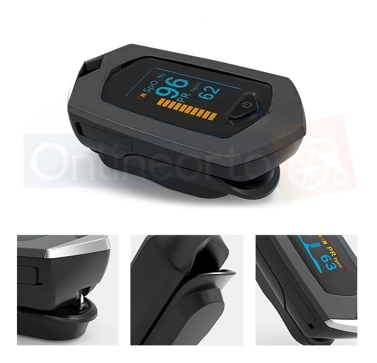 Oxímetro Digital Pulso Dedo Mediglob Ng100 Recargable Usb