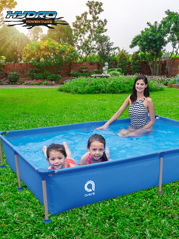 Alberca Rectangular Steel Frame Pools 2.28m X 1.59m X 42cm