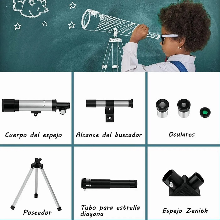 Telescopio Monocular Para Niños Y Adultos Principiantes