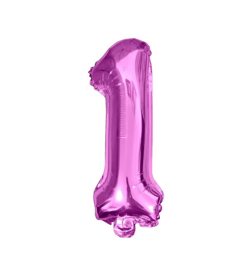 Globos Del Número 1 De Papel De Aluminio De 26 Pulgadas/66 Cms Oro Plata Azul Rey Fuchsia Rosa Negro Rojo Rose Gold Arcoiris Pastel Y Azul Turquesa