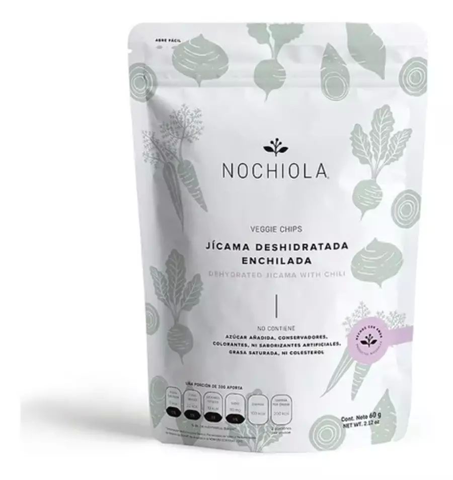 Chips De Jícama Deshidratada Enchilada Nochiola 60g Vegano