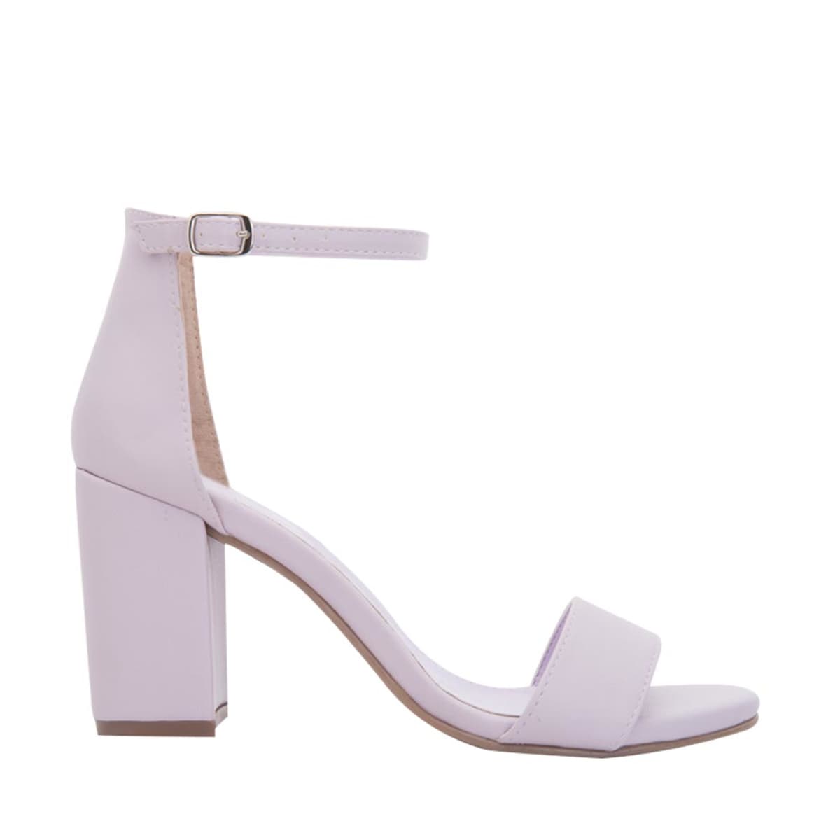 Sandalia De Vestir Con Tacon Color Lila, Para Dama, Yaeli 10337431