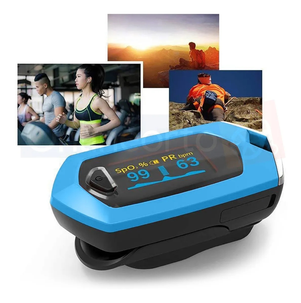 Oxímetro Digital Pulso Dedo Mediglob Az100 Recargable Usb