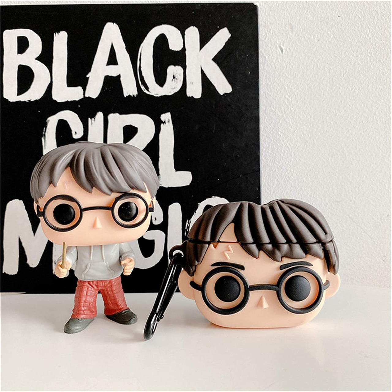 Funda 3D Diseño Cara Harry Potter Airpods Generación 1 Y 2
