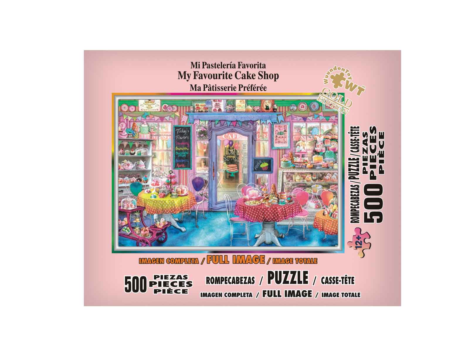 Rompecabezas WuundenToy 500 Piezas, Mi Pastelería Favorita, Puzzles para Adultos, Niños y Adolescentes, Calidad Premium, Perfecto para Adorno de Interiores, Ideal para Regalo